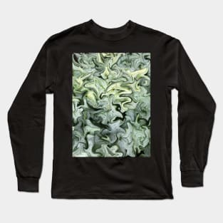 Digital Art Abstract - Brunnera perennial Long Sleeve T-Shirt